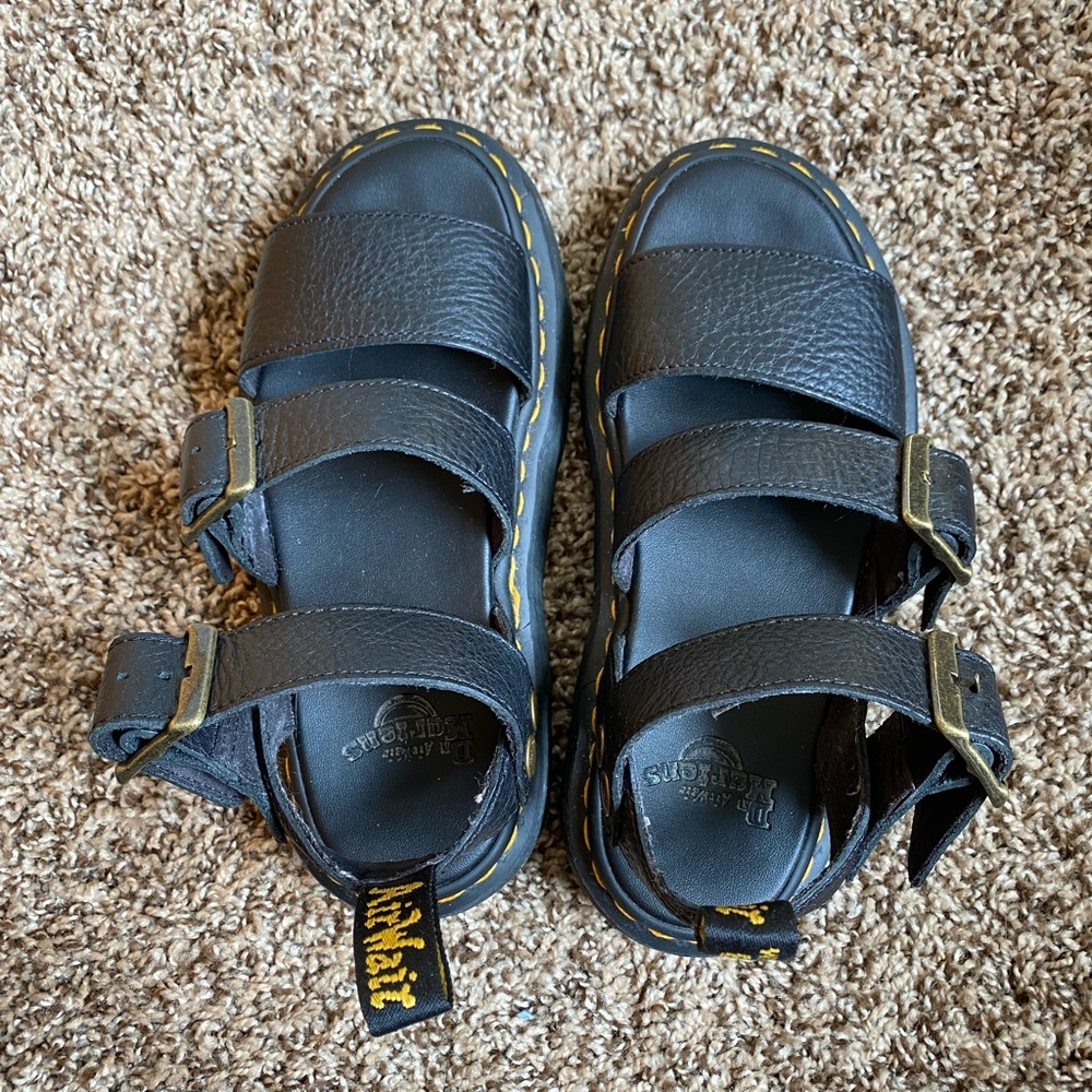 dr martens gryphon platform sandals